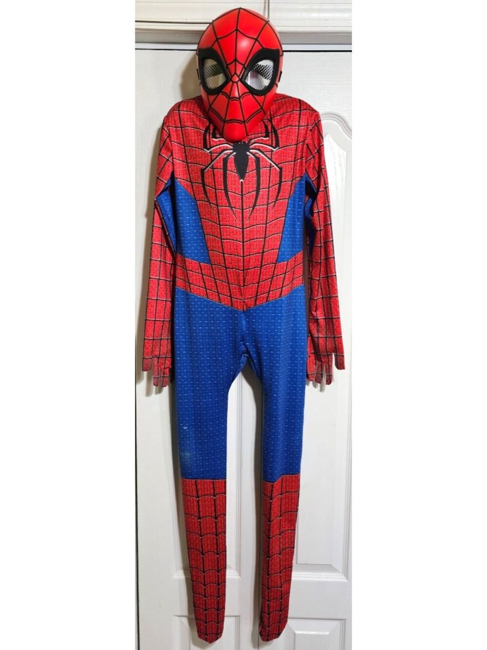 Marvel Spiderman Zentai Costume Boys 8-10 Hasbro Mask Halloween Superhero Kids